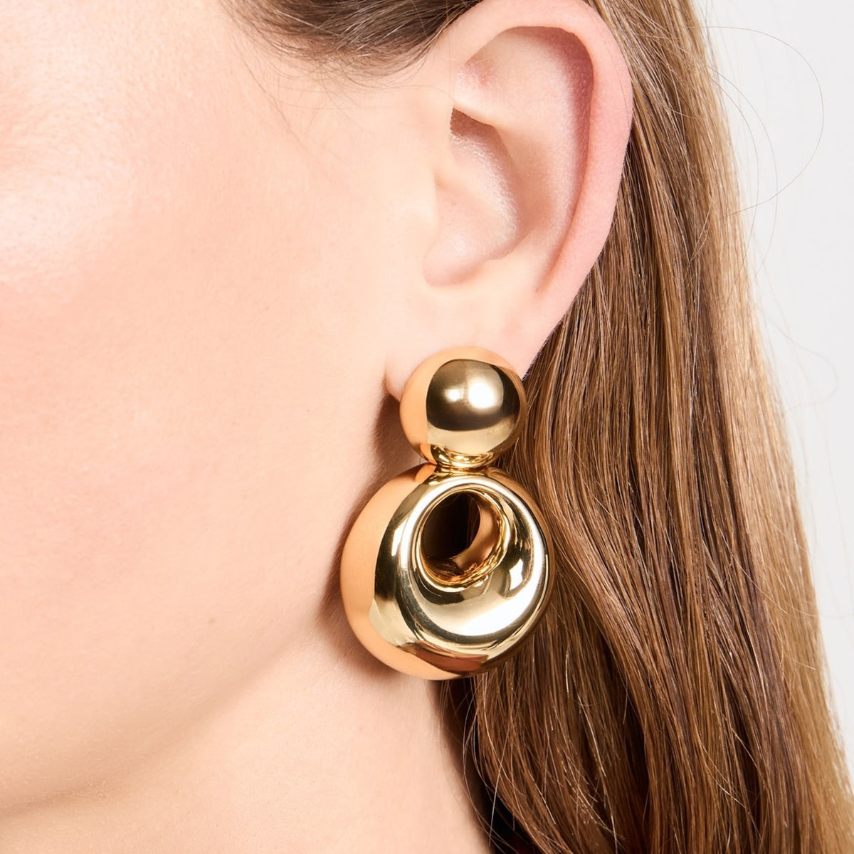 18K Gold-Plated Cutout Earrings