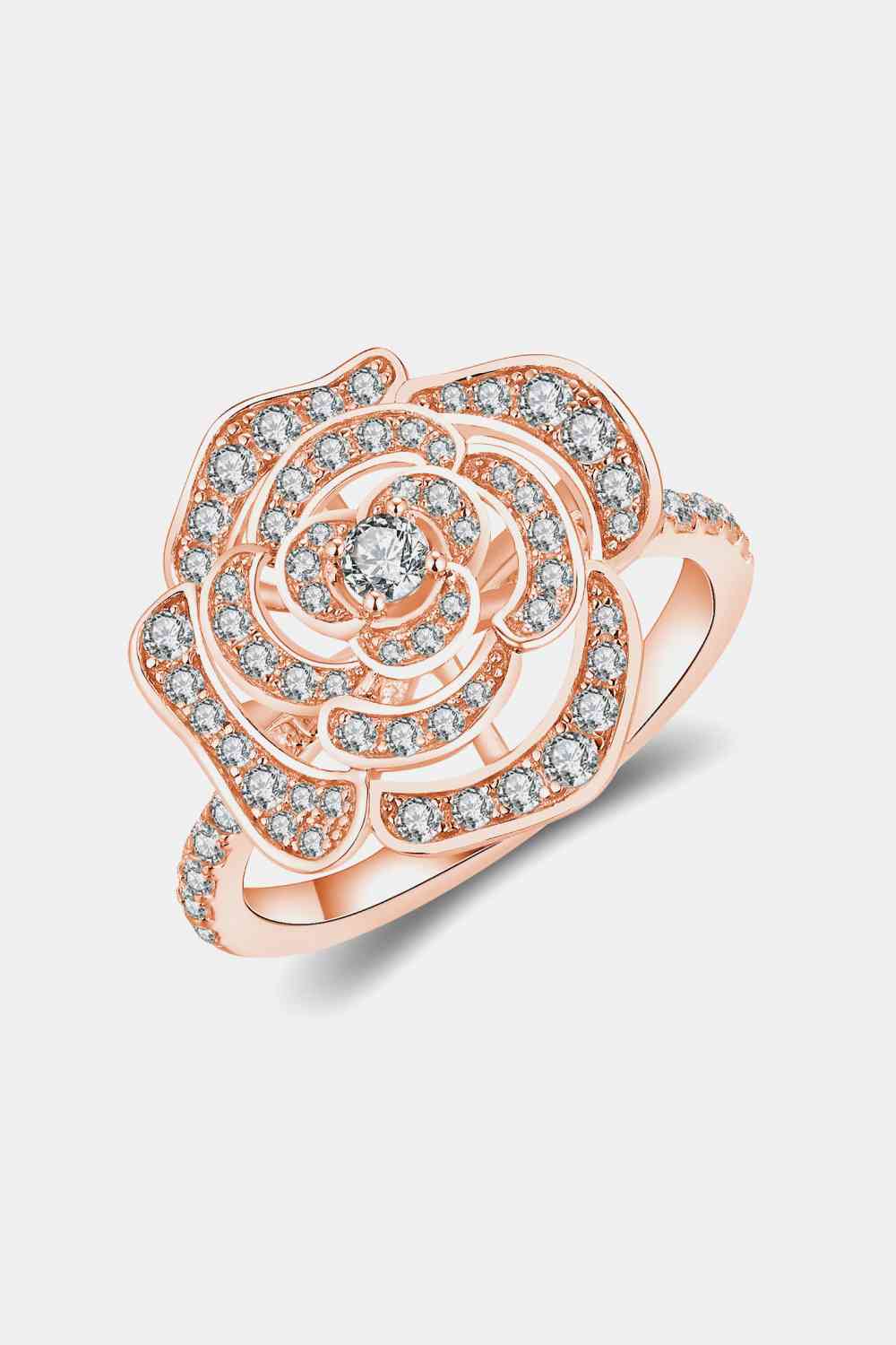 Add to Your Collection Of Jewelry This Gorgeous Moissanite Flower Shape Ring