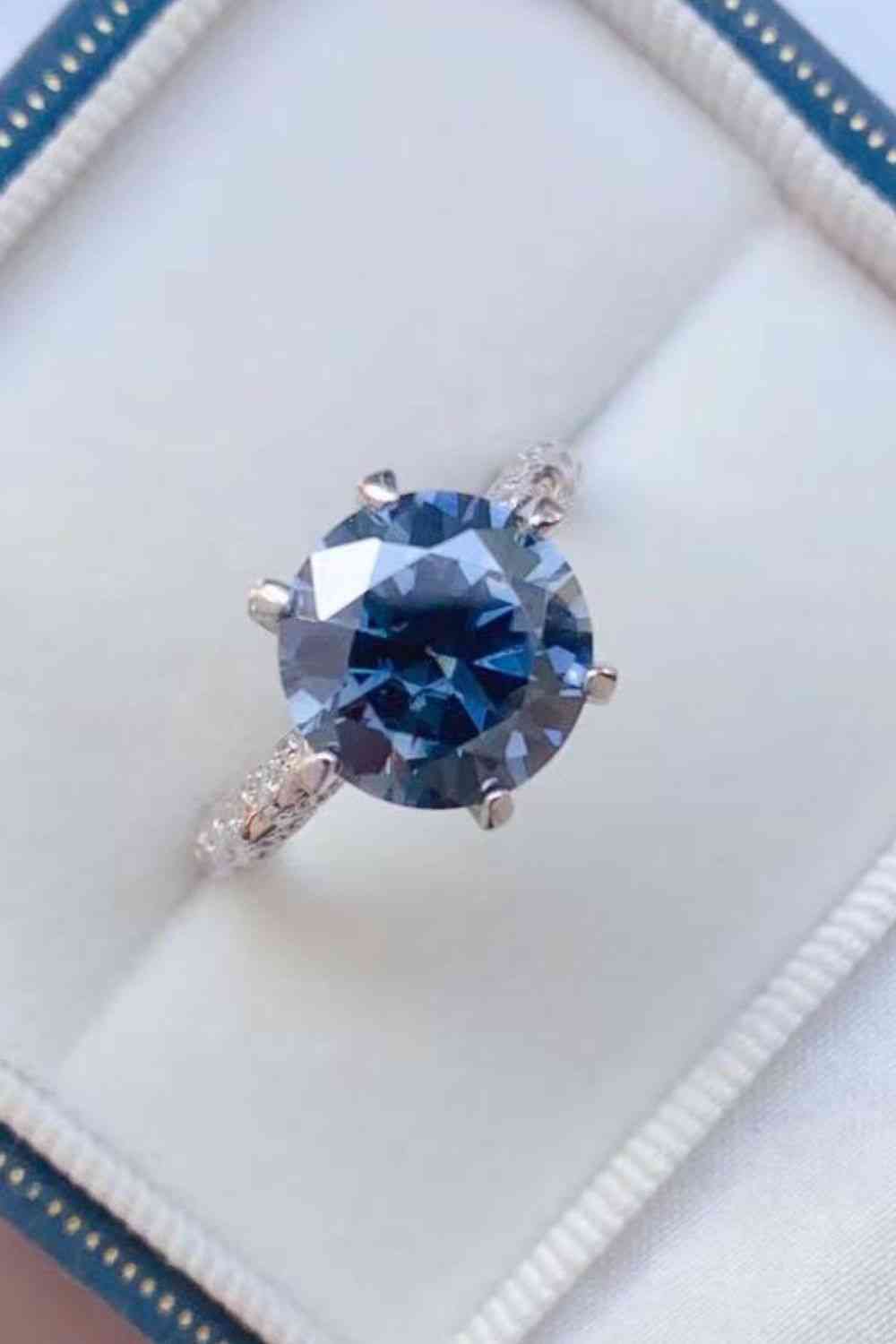 My Fave Color 5 Carat Moissanite 925 Sterling Silver Ring