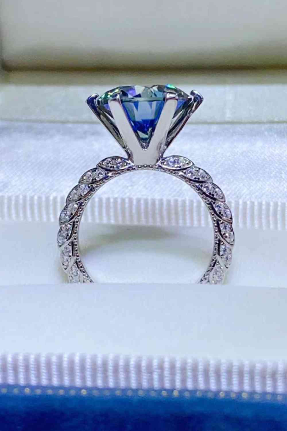 My Fave Color 5 Carat Moissanite 925 Sterling Silver Ring