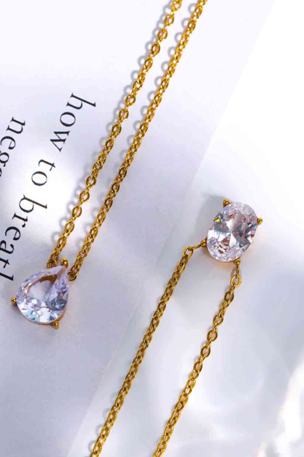 Simple And Gorge Stainless Steel Geometrical Shape Necklace