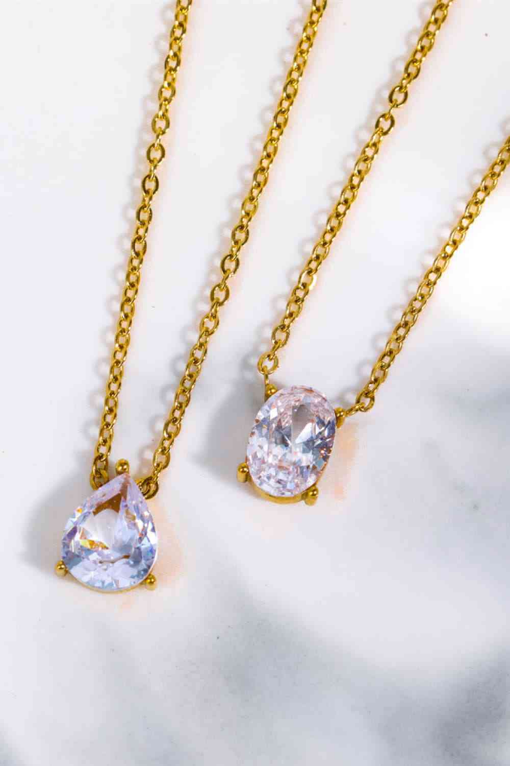 Simple And Gorge Stainless Steel Geometrical Shape Necklace