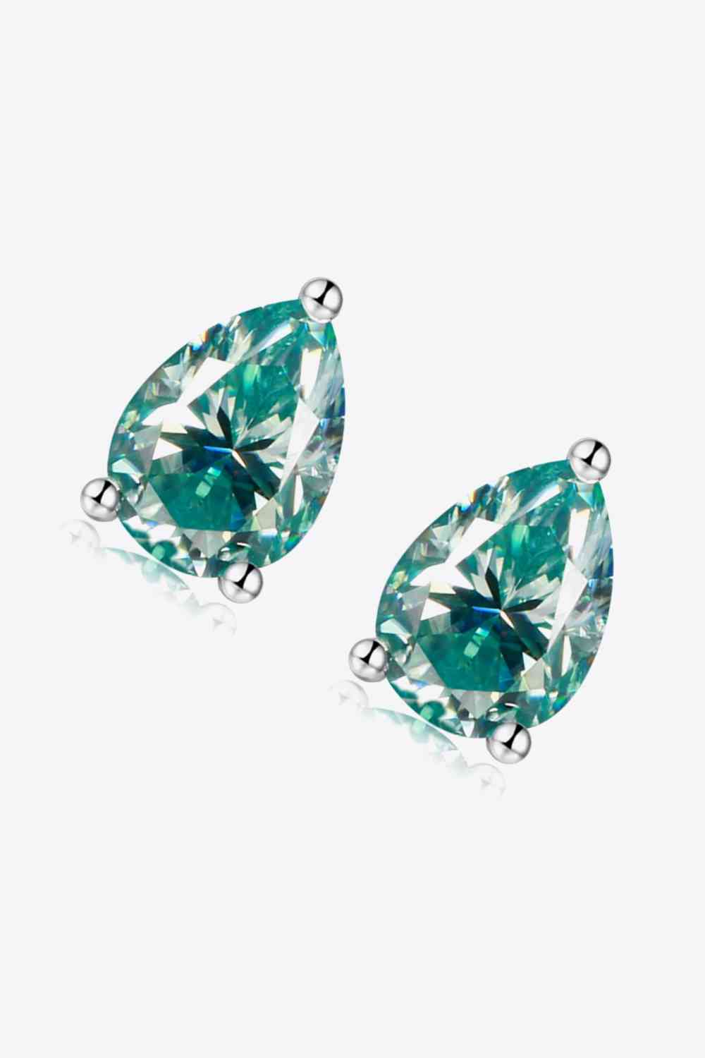 Shine Bright 2 Carat Moissanite Teardrop Earrings