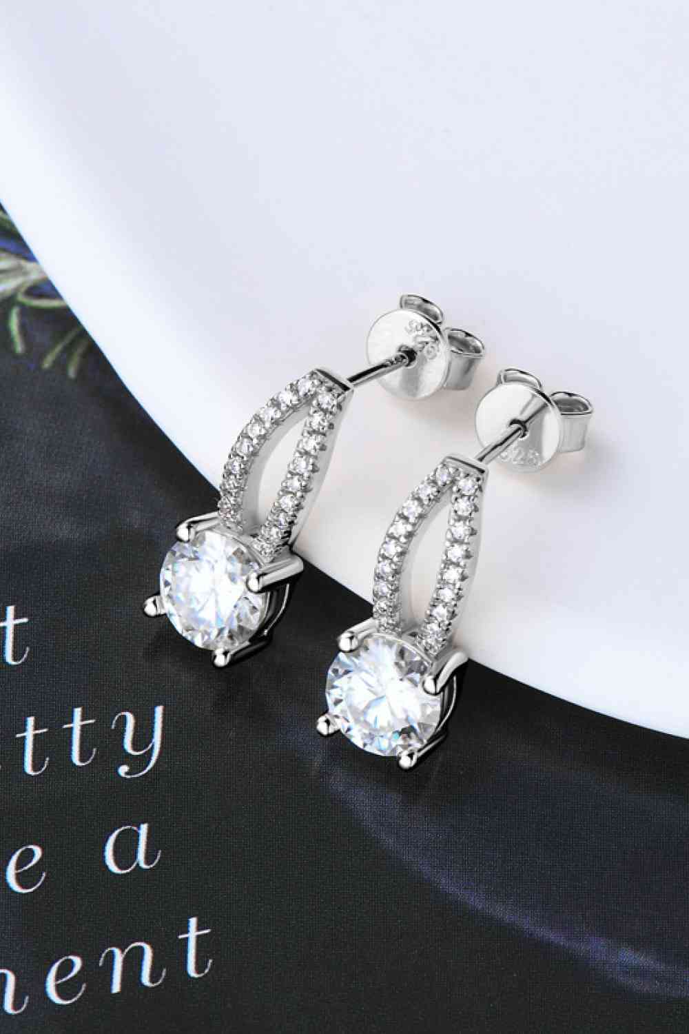 I'm Gorgeous 1 Carat Moissanite 925 Sterling Silver Earrings