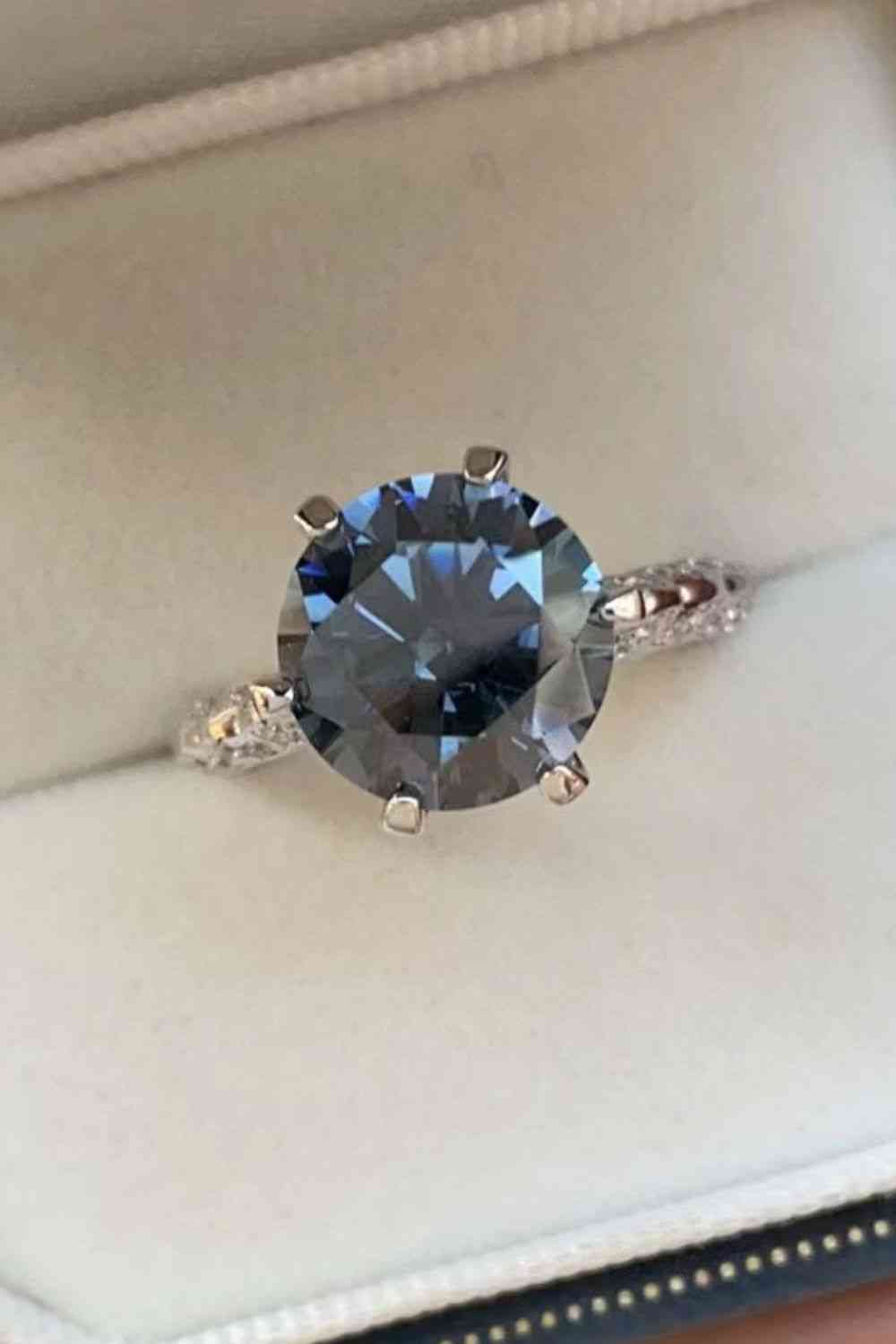 My Fave Color 5 Carat Moissanite 925 Sterling Silver Ring