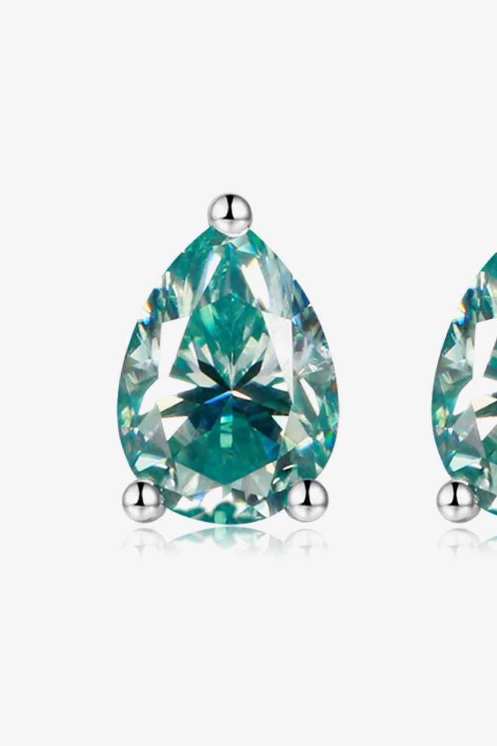 Shine Bright 2 Carat Moissanite Teardrop Earrings