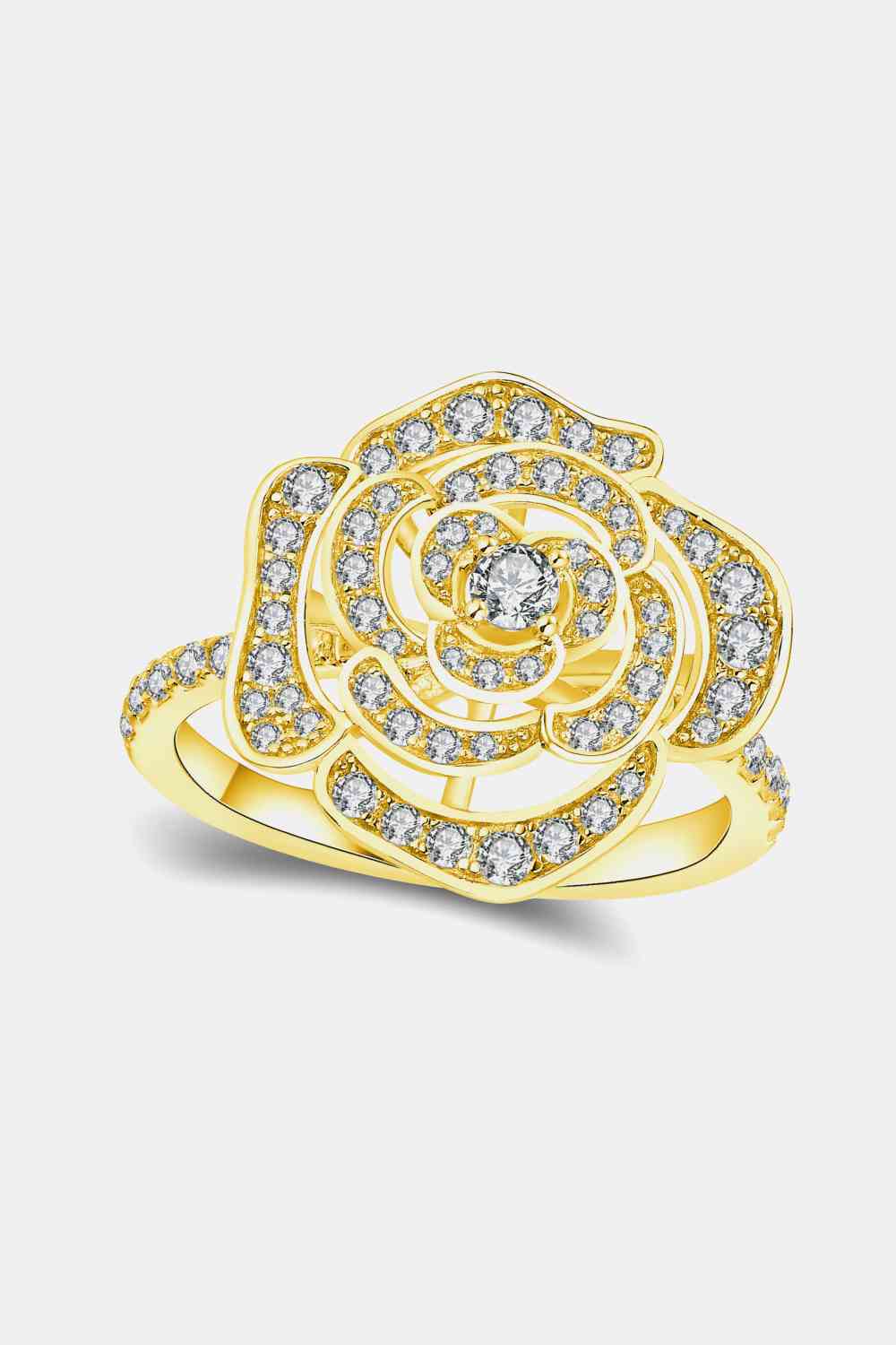 Add to Your Collection Of Jewelry This Gorgeous Moissanite Flower Shape Ring