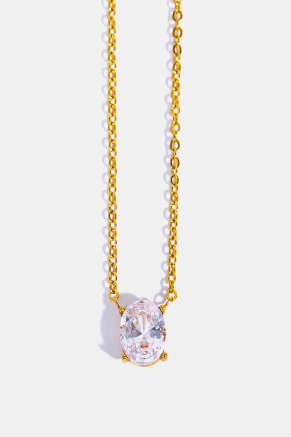 Simple And Gorge Stainless Steel Geometrical Shape Necklace
