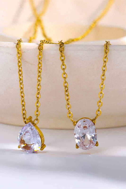 Simple And Gorge Stainless Steel Geometrical Shape Necklace