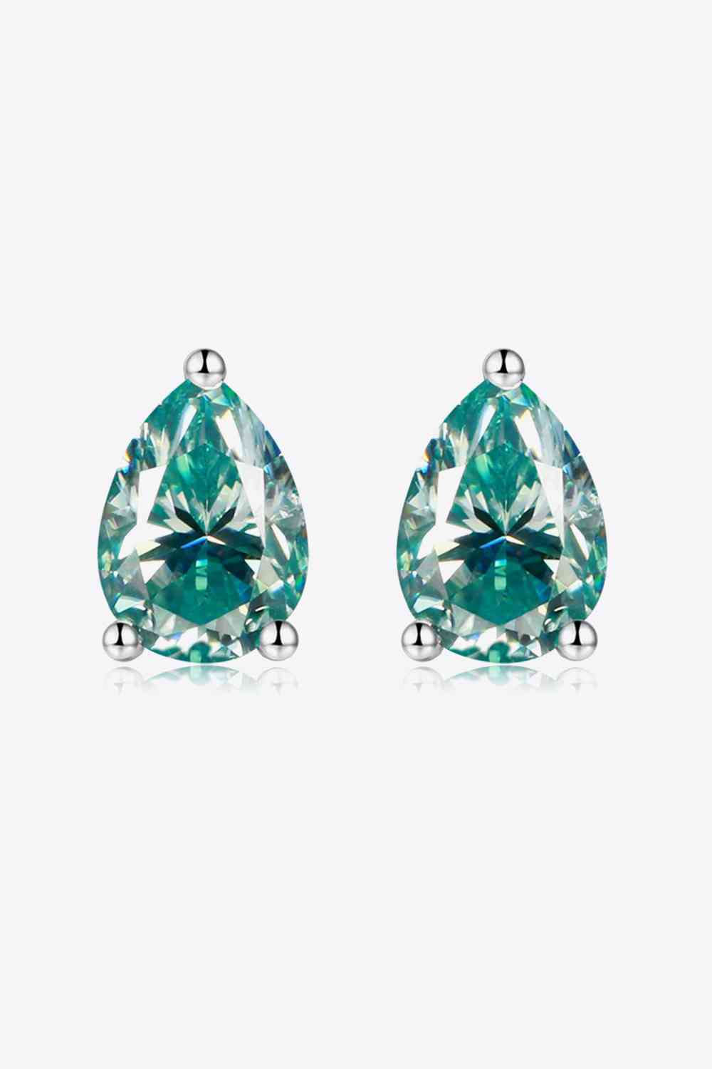 Shine Bright 2 Carat Moissanite Teardrop Earrings
