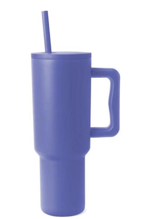 Bright Your Day With This Monochromatic Stainless Steel Tumbler with Matching Straw