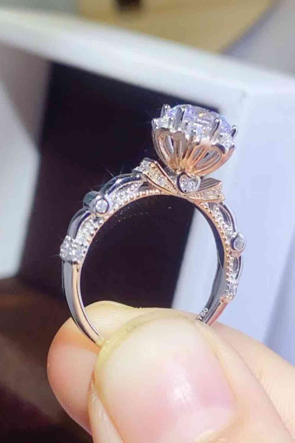 Surprise Me 1 Carat Moissanite 925 Sterling Silver Ring