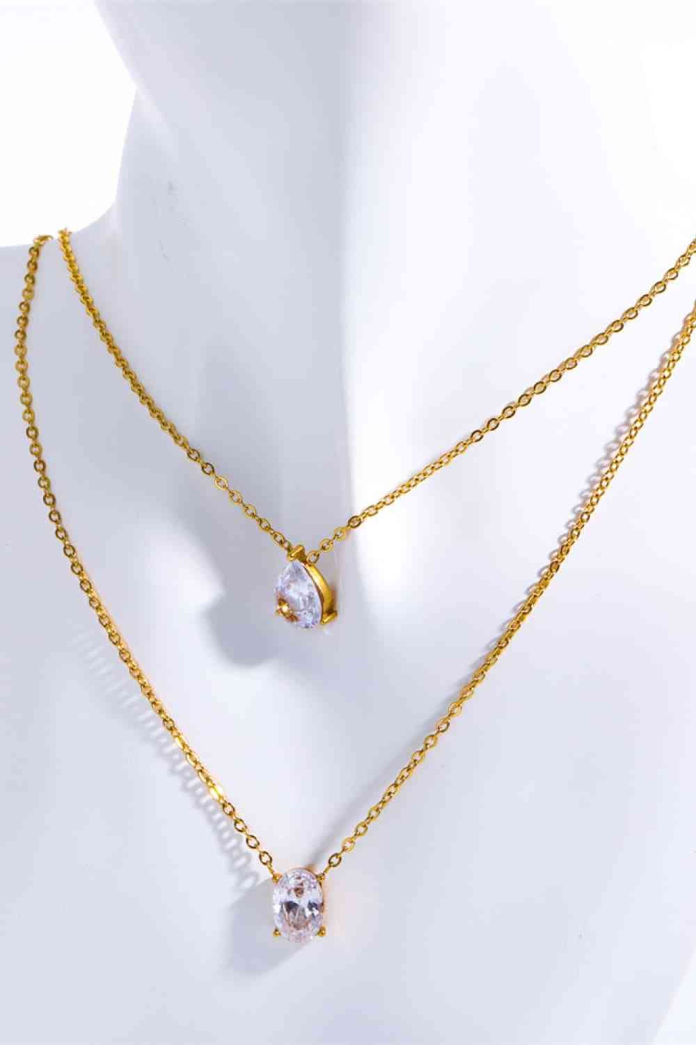 Simple And Gorge Stainless Steel Geometrical Shape Necklace
